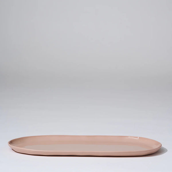 CLOUD OVAL PLATE LARGE | Icy Pink