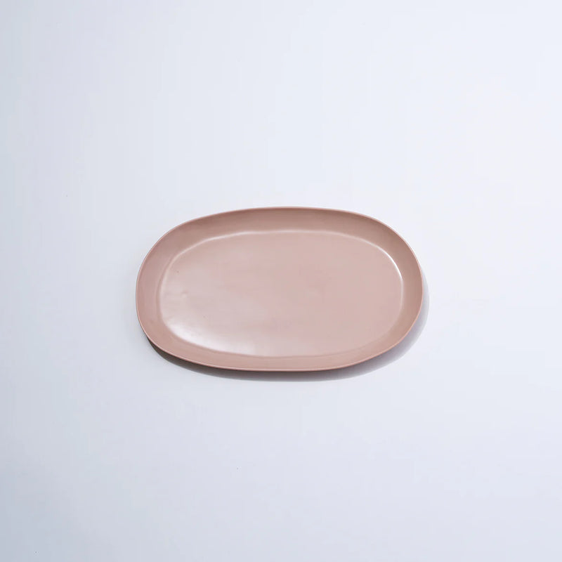 Cloud Oval Plate Medium in Icy Pink