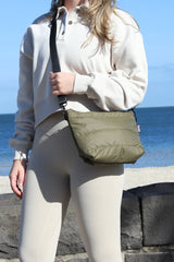 Base Supply CLOUD STASH BASE CROSSBODY BAG in Khaki