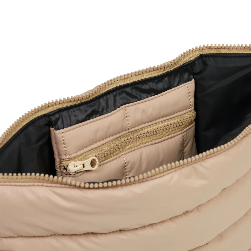 Base Supply Co Cloud Stash Base Crossbody Bag in Sand