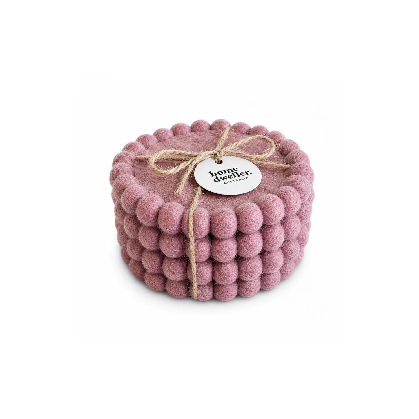 FELT COASTER SET is Vintage Rose by Home Dwellers