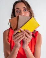 COMPACT WALLET in Yellow by ARLINGTON MILNE
