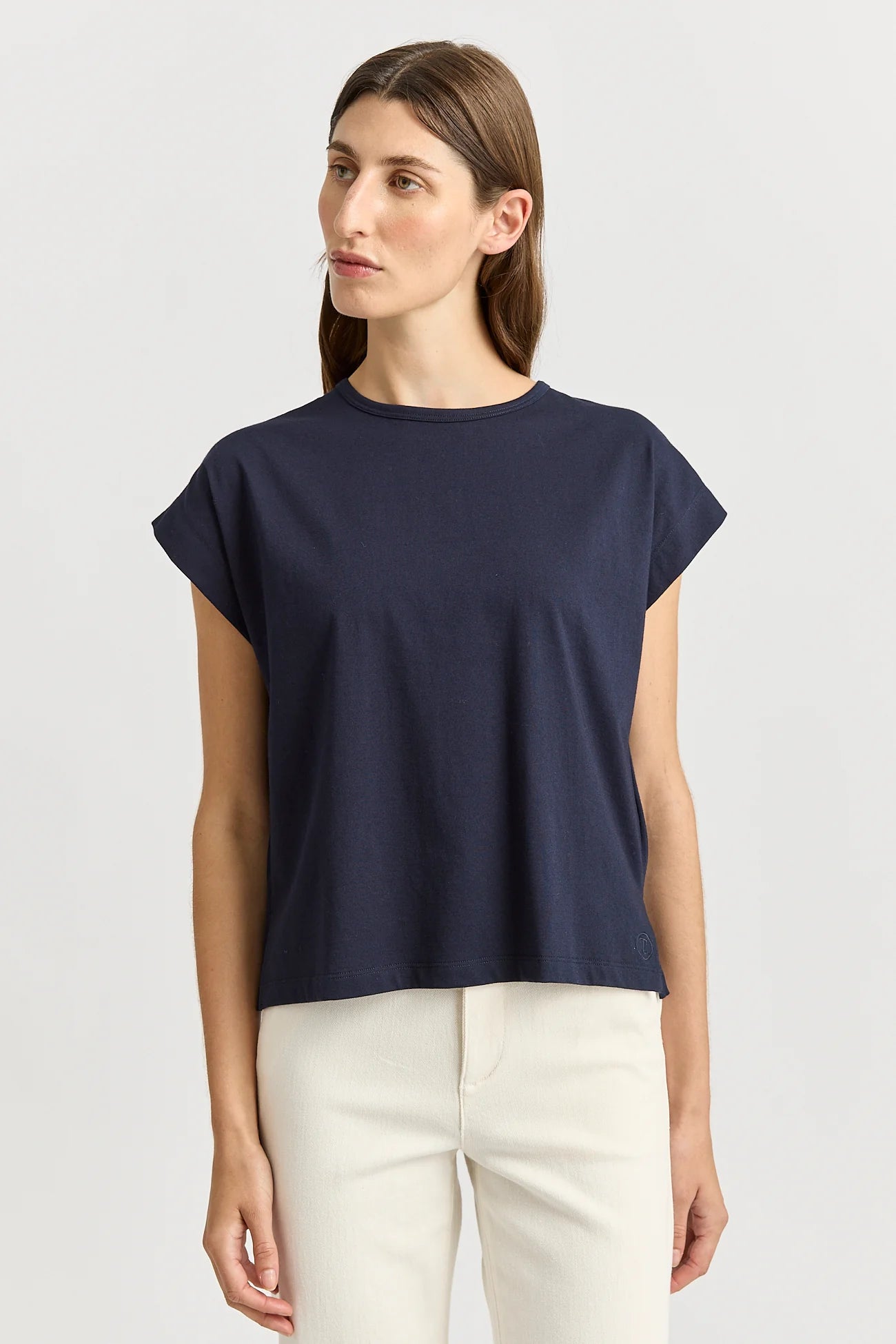 CREW NECK TANK | Navy - Darling & Domain
