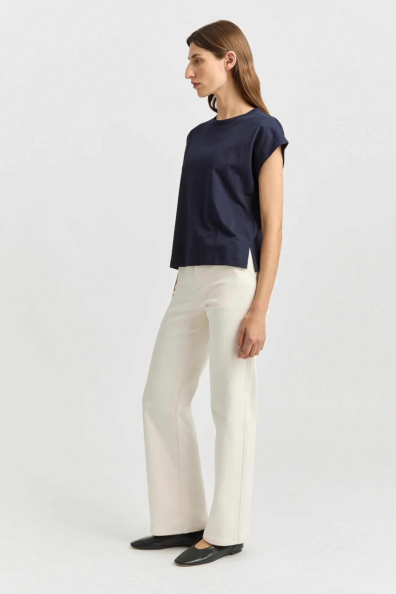 CREW NECK TANK | Navy - Darling & Domain