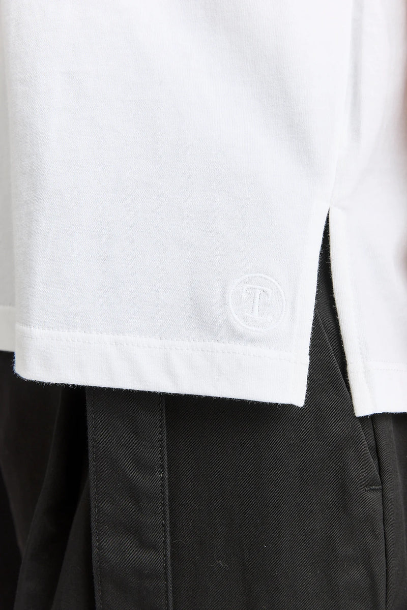 CREW NECK TANK | White