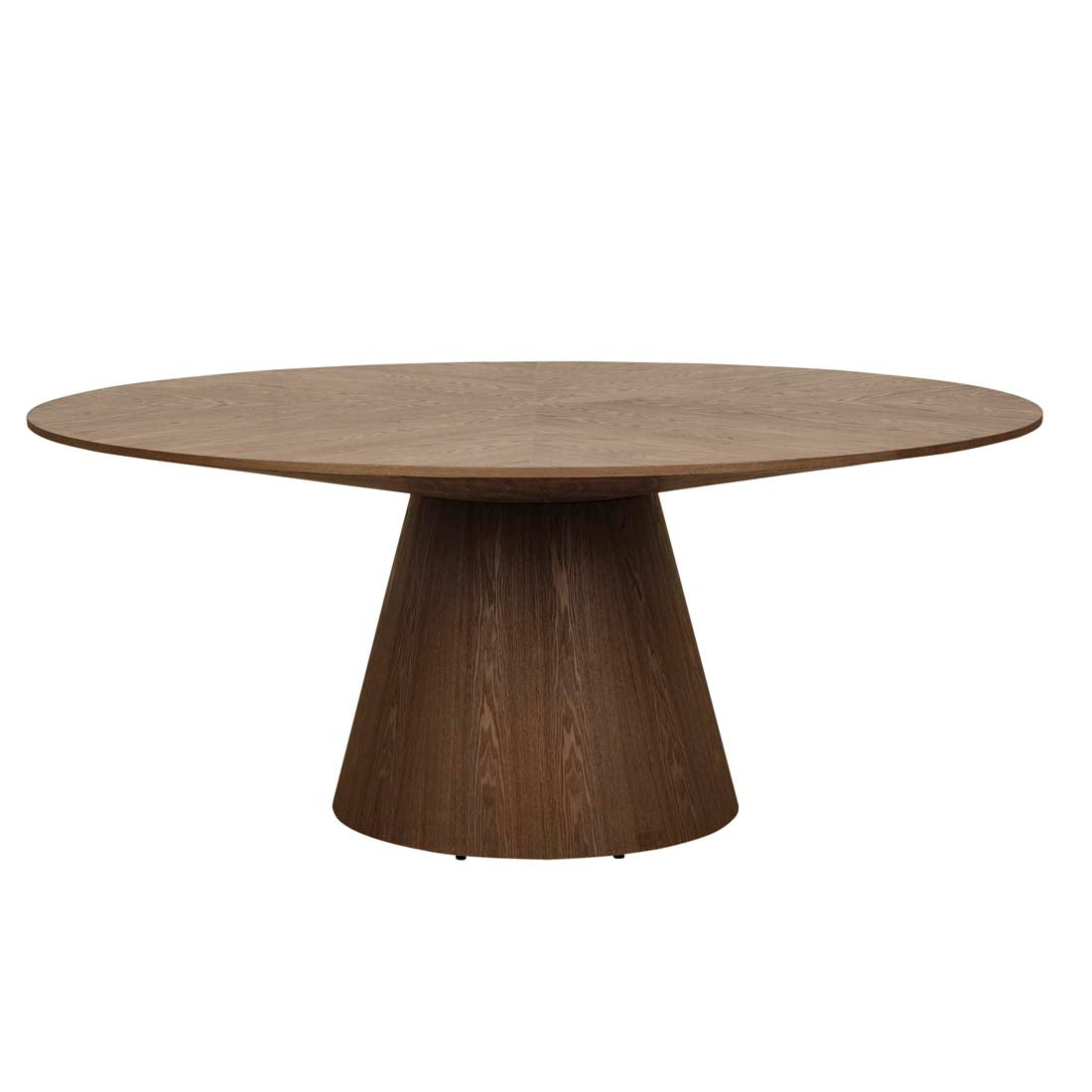 CLASSIQUE ROUND DINING TABLE 8 Seater in SMOKED ASH by GlobeWest at Darling & Domain
