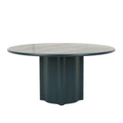 LEON ROUND DINING TABLE 6 Seater in TEAL by GlobeWest at Darling & Domain