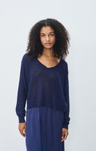DUMY JUMPER DUM18A in Navy Melange by American Vintage
