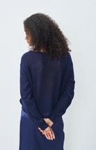 DUMY JUMPER DUM18A in Navy Melange by American Vintage