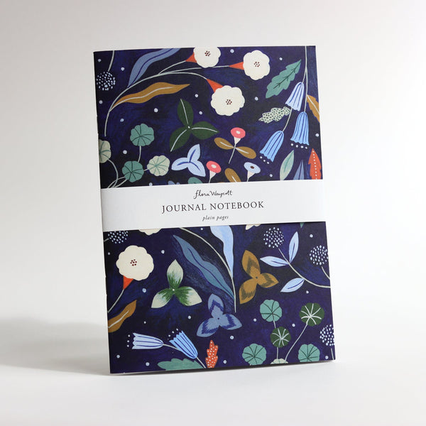 JOURNAL NOTEBOOK A5 | Dark Blue Garden