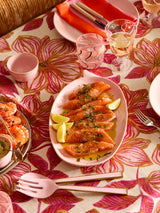 ENAMEL SALAD SERVERS | Rose