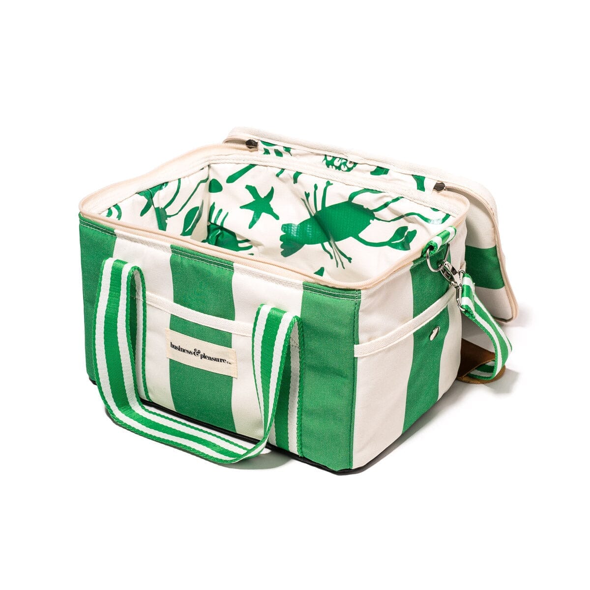 PREMIUM COOLER BAG | Crew Canyon Green Stripe - Darling & Domain