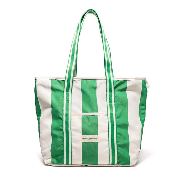 THE BEACH BAG | Crew Canyon Green Stripe
