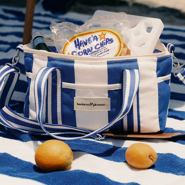 PREMIUM COOLER BAG | Crew Mediterranean Blue Stripe