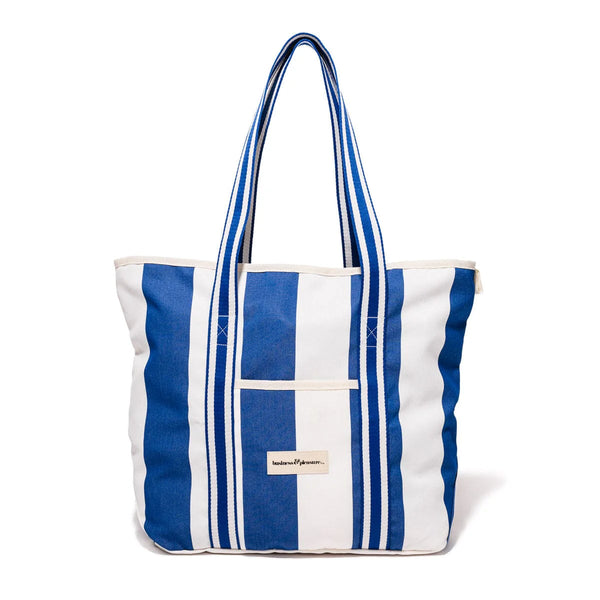 THE BEACH BAG | Crew Mediterranean Blue Stripe