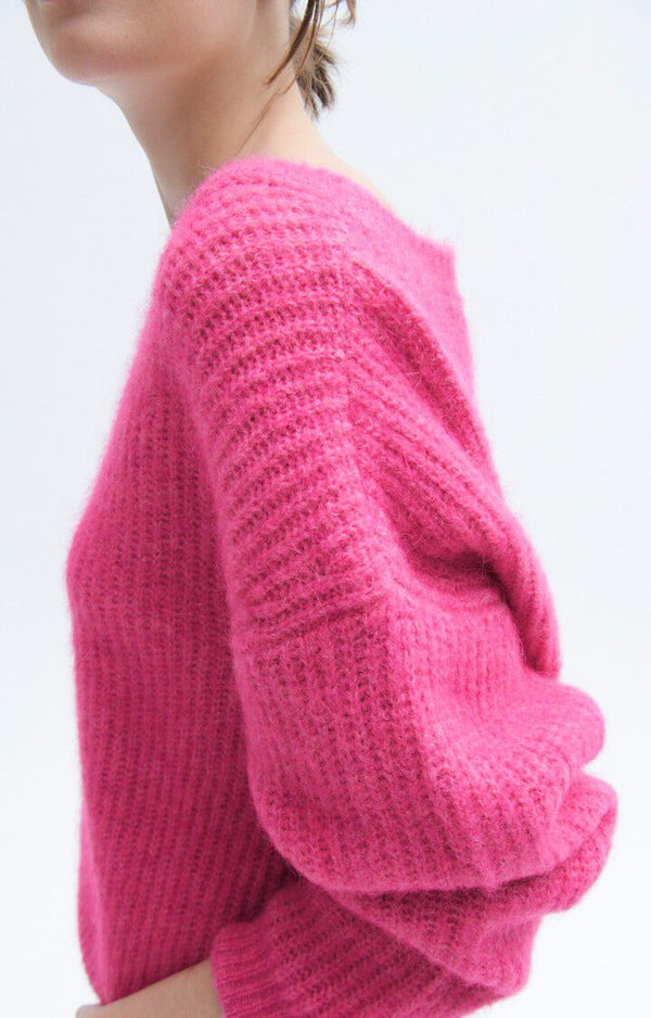 CREW NECK JUMPER EAST | Magenta