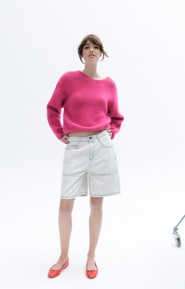 CREW NECK JUMPER EAST | Magenta