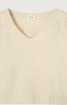 EAST V NECK JUMPER EAST18H in Mother of Pearl by American Vintage