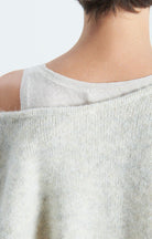 EAST V NECK JUMPER EAST18H in Mother of Pearl by American Vintage