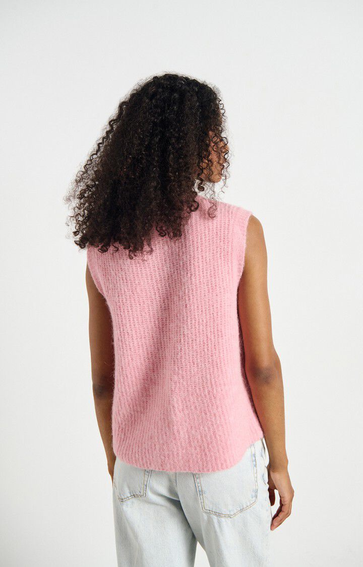 EAST19 SLEEVELESS CARDIGAN  in Orchid Melange by American Vintage