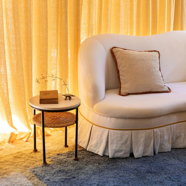GRAIN CREAM 50cm COTTON CUSHION from Bonnie and Neil