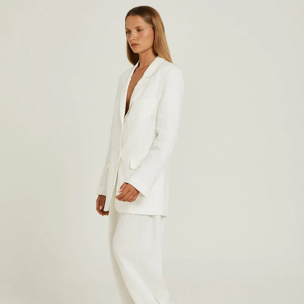 ELLE BLAZER in White by Pippa Ridley