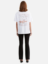 LUNA OVERSIZED TEE RACER in Bright White by Ena Pelly