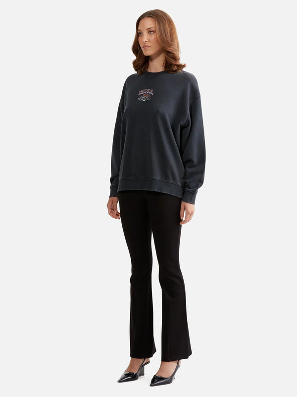 LILLY OVERSIZED SWEAT RACER in Vintage Black by Ena Pelly