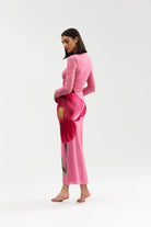 EZLI MESH DRESS in Dusty Iris by Aston Studio
