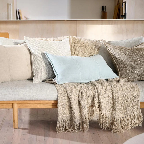 LUCA LINEN CUSHION in Sky from Eadie Lifestyle