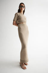 ARNU KNIT TOP | Taupe