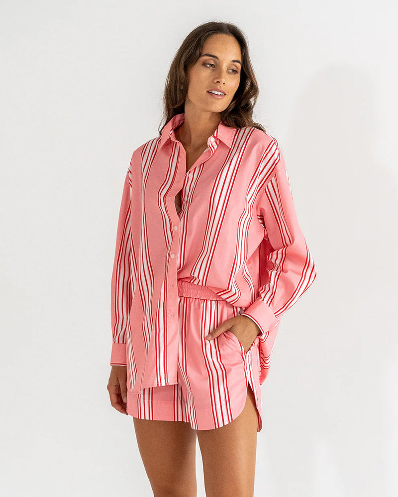 HARLEM SHIRT in Candy Stripe by Elms and King