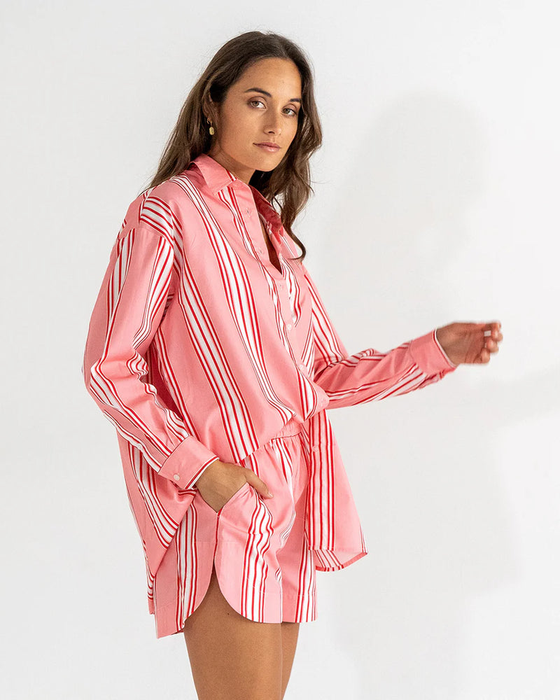 HARLEM SHIRT in Candy Stripe by Elms and King