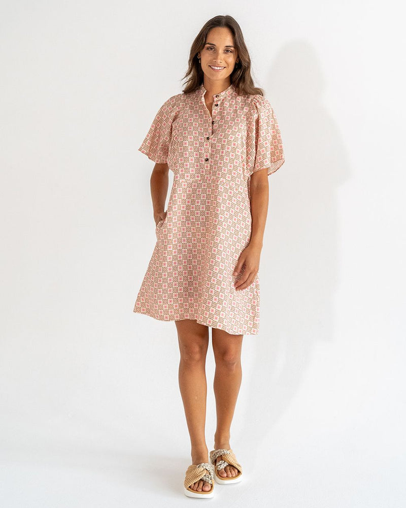 TICINO MINI DRESS | Geo Floral