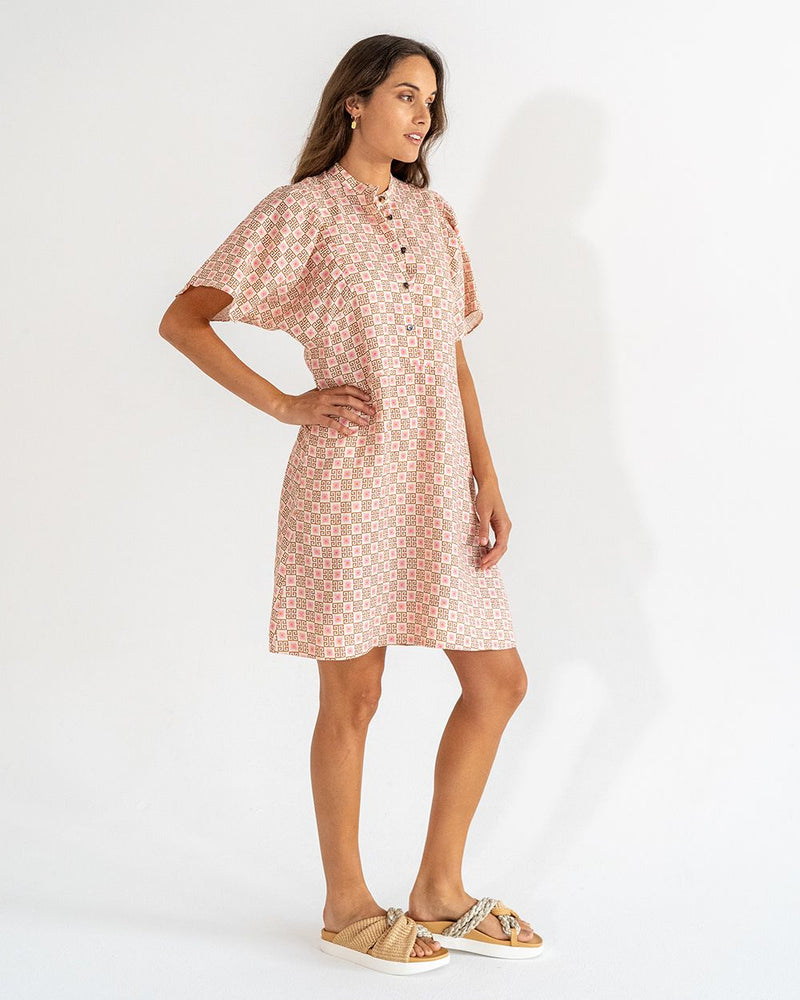 TICINO MINI DRESS | Geo Floral