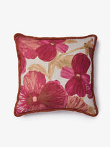 WILD PANSY PINK LINEN CUSHION - 60cm from Bonnie and Neil