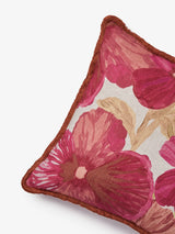 WILD PANSY PINK LINEN CUSHION - 60cm from Bonnie and Neil