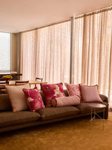 WILD PANSY PINK LINEN CUSHION - 60cm from Bonnie and Neil