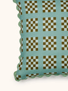 LATTICE BLUE CUSHION in 60cm from Bonnie and Neil