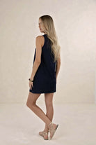 IVY DENIM SHIFT DRESS in Dark Blue by Humidity Lifestyle