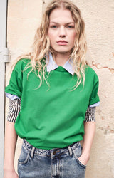 FIZVALLEY SHORT SLEEVE TEE FIZ02A in Vintage Watercress by American Vintage