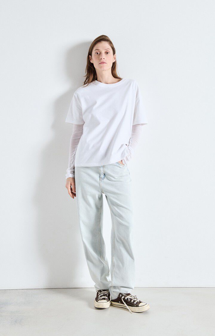 FIZVALLEY SHORT SLEEVE TEE FIZ02A in White by American Vintage
