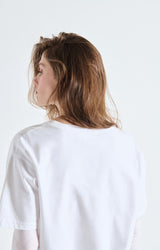 FIZVALLEY SHORT SLEEVE TEE FIZ02A in White by American Vintage