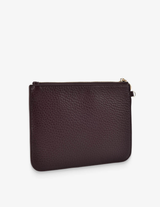 FLAT POUCH in Wine by Elms + King