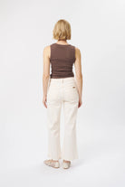 FREYA JEAN in Scallop Pocket Ecru by Kireina