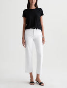 BRINLEY CROP JEAN in Gallery White by AG Jeans