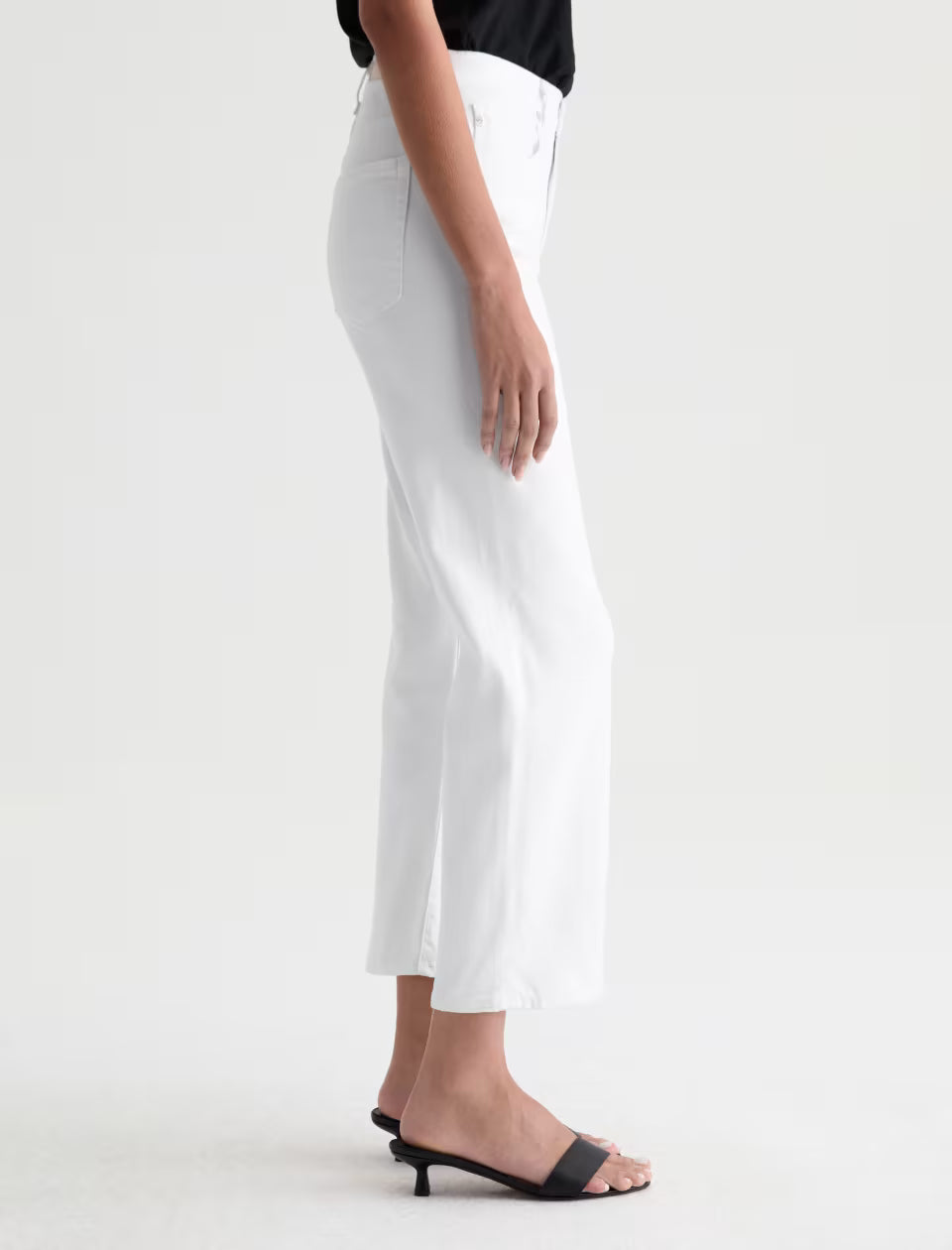 BRINLEY CROP JEAN in Gallery White by AG Jeans