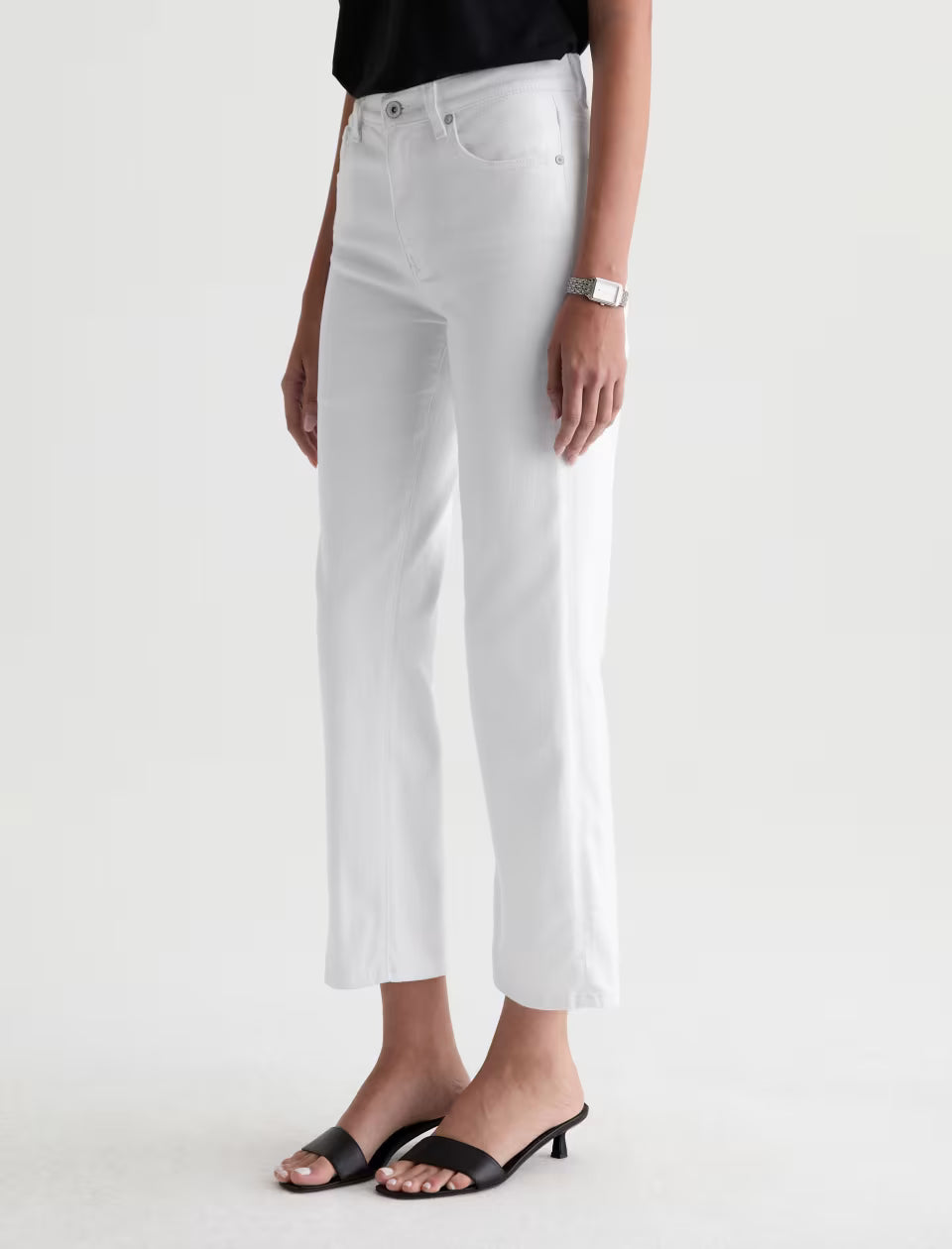 BRINLEY CROP JEAN in Gallery White by AG Jeans
