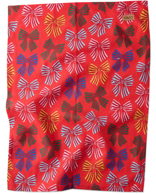 Tea Towel in Festive Bow by Kip & Co