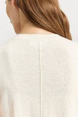 FINE BUTTON TANK | White